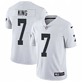 Nike Oakland Raiders #7 Marquette King White NFL Vapor Untouchable Limited Jersey,baseball caps,new era cap wholesale,wholesale hats